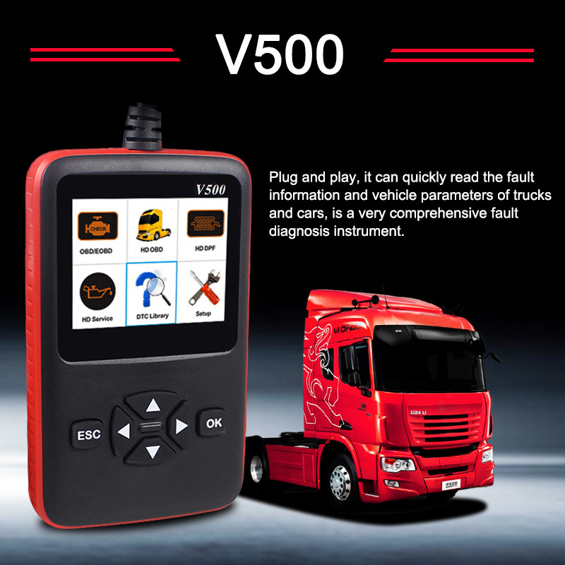 V500-CR-HD-Heavy-Duty-Car-Truck-Code-Reader-Diagnostic-Scanner-Tool-1445569