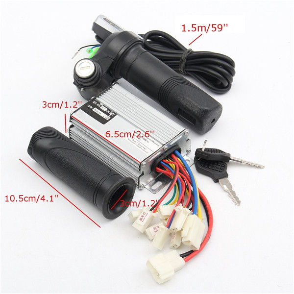36V-1000W-Motorcycle-Controller-BrushedThrottle-Twist-Grips-Electric-Bike-Scooter-1104578