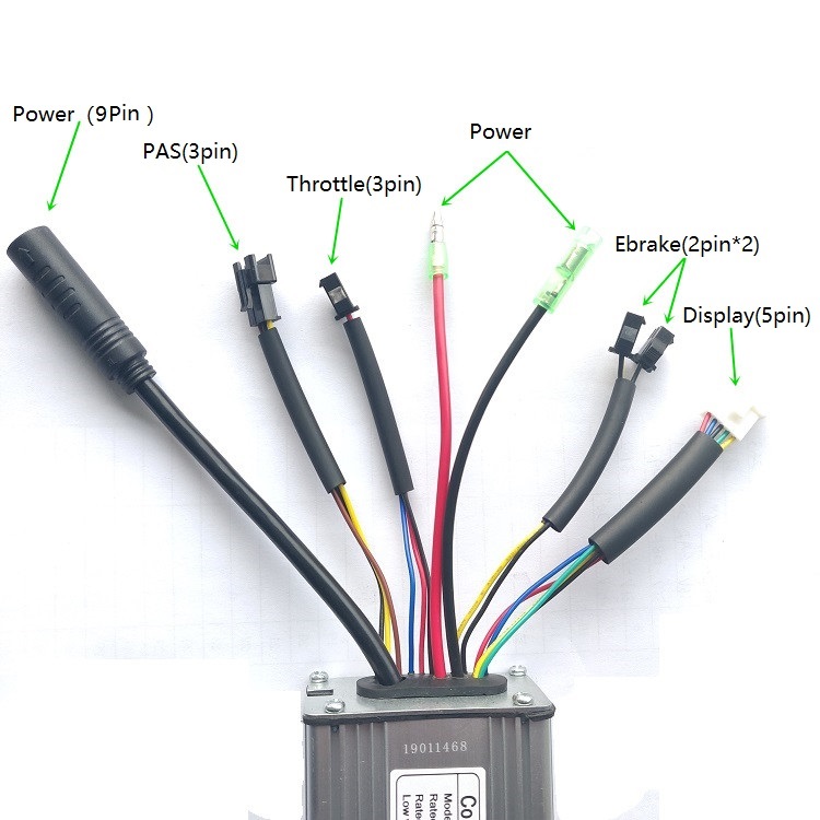 36V48V-22A-500W750W-Brushless-Electric-Bicycle-Scooter-Standard-Square-Wave-Controller-KT-Series-Mot-1577545