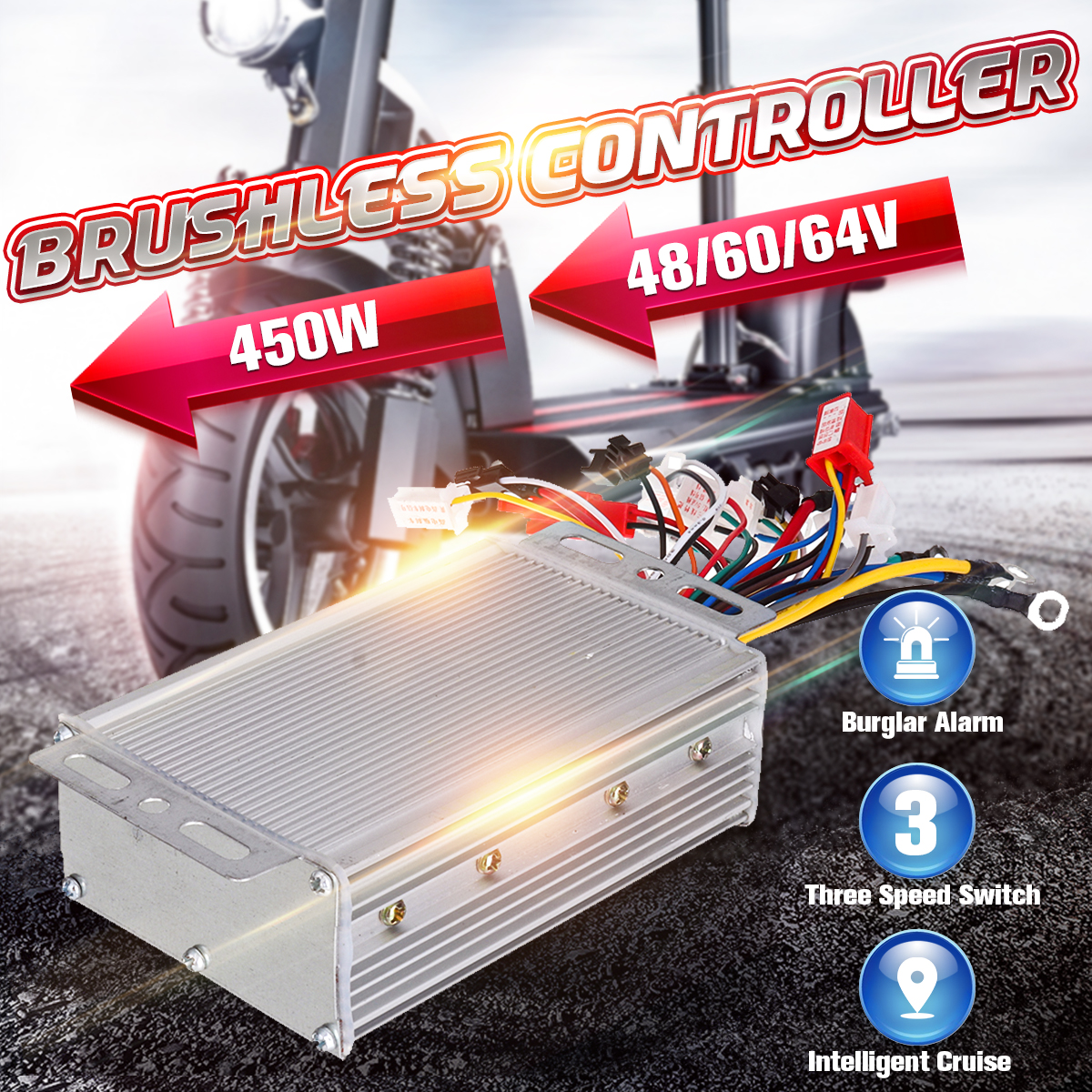 48V-64V-450W-Brushless-Controller-Dual-Mode-For-Electric-Bicycle-Scooter-Tricycle-1791066