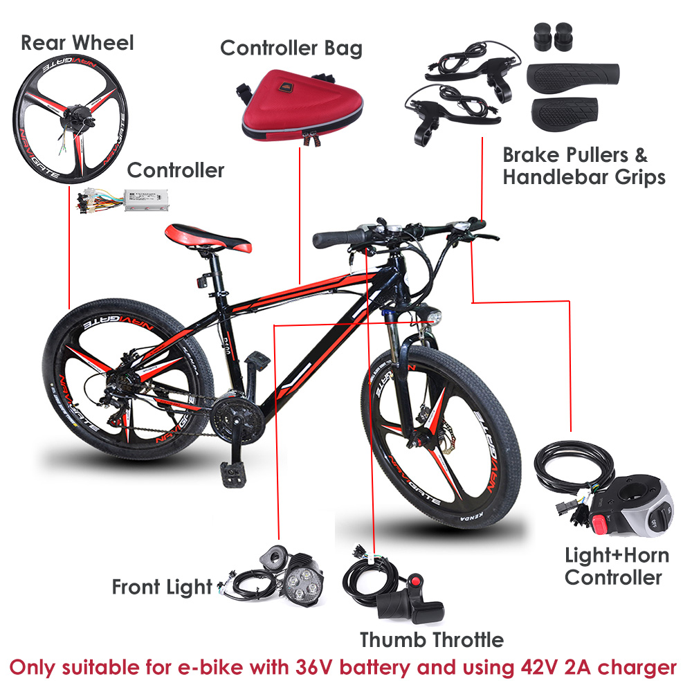 26-36V-300W-Electric-Bicycle-Rear-Wheel-Hub-Motor-E-Bike-Cycling-Conversion-Kit-25KMH-1592512