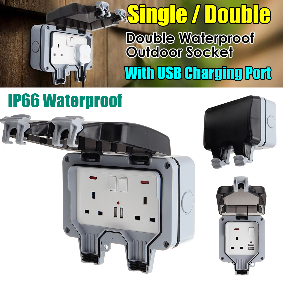 110-240V-13Amp-Waterproof-Wall-Power-Socket-IP66-Outdoor-Garden-Socket-Switched-1755795