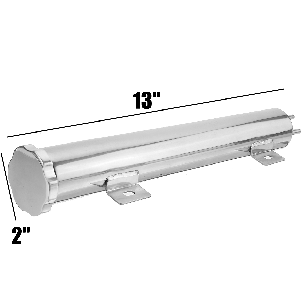 13quot-x-2quot-Stainless-Steel-Radiator-Overflow-Tank-For-GM-Chevy-GMC-Cadillac-Pontiac-1813024