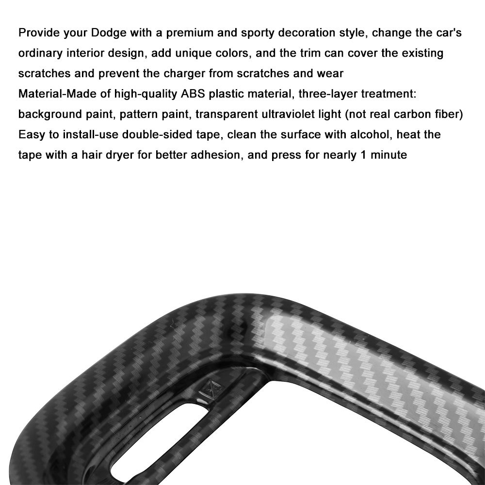 2PCS-Carbon-Fiber-Air-Vent-Cover-AC-Outlet-Trim-Kit-For-Dodge-Charger-2015-1810809