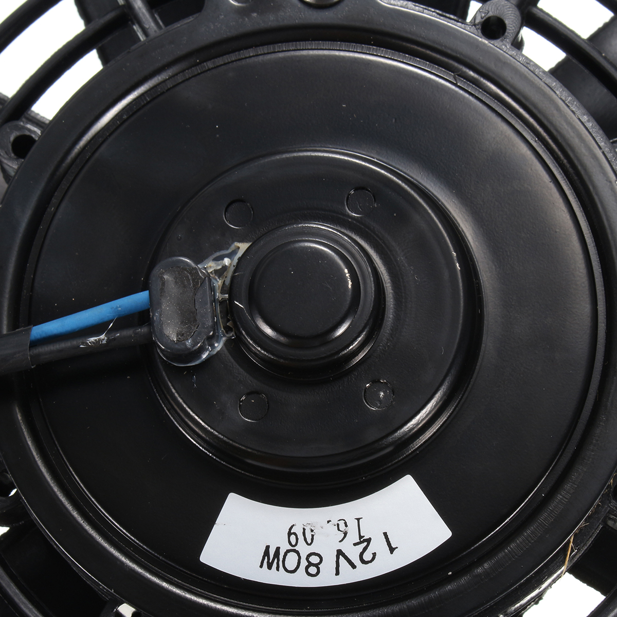 Universal-12V-80W-Electric-Cooling-Radiator-Fan-Pull-Push-Straight-Black-Blade-1099346