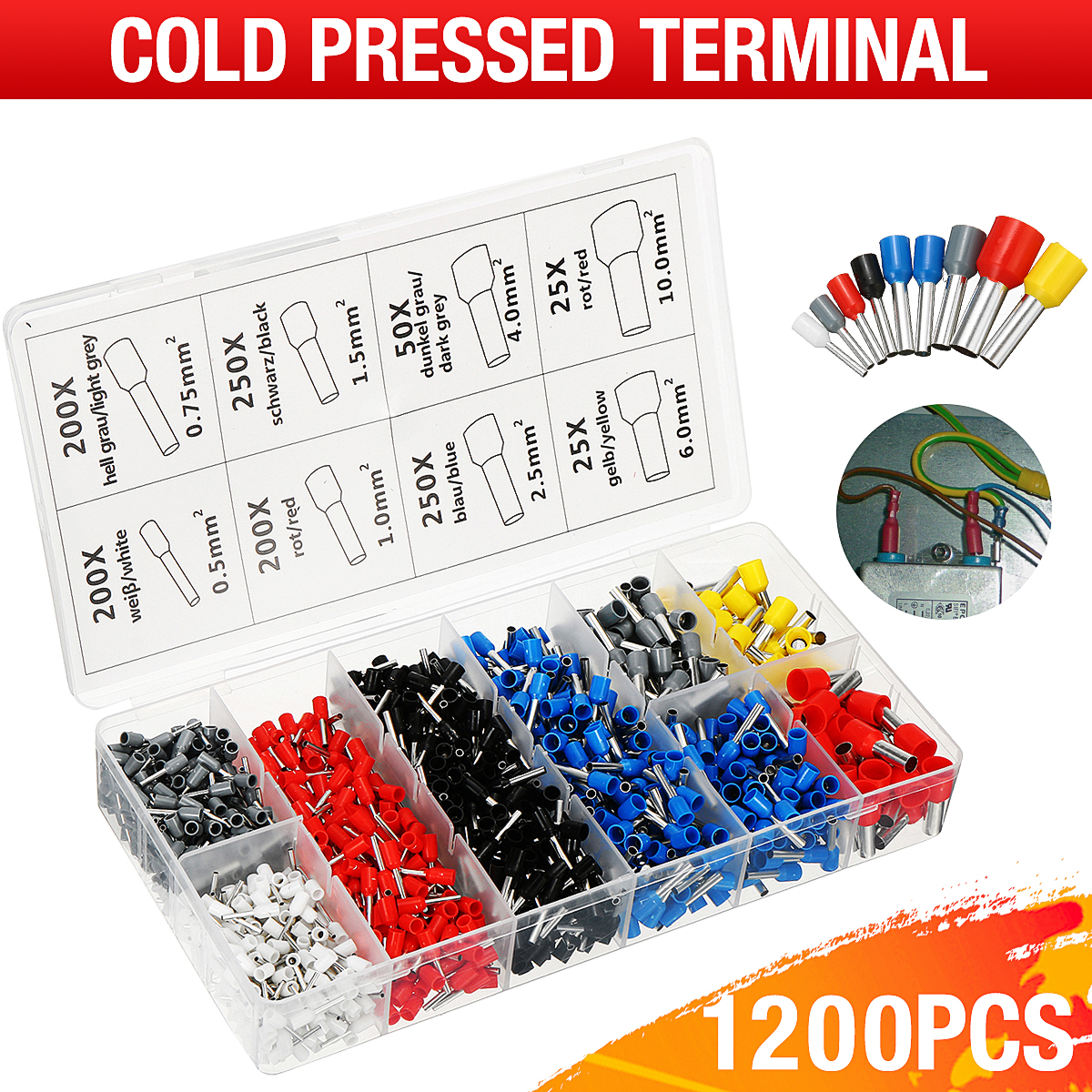1200PCS-284863mm-FemaleMale-Spade-Connectors-Wire-Terminals-Crimp-Connector-Cold-Pressed-Hand-Tool-S-1819066