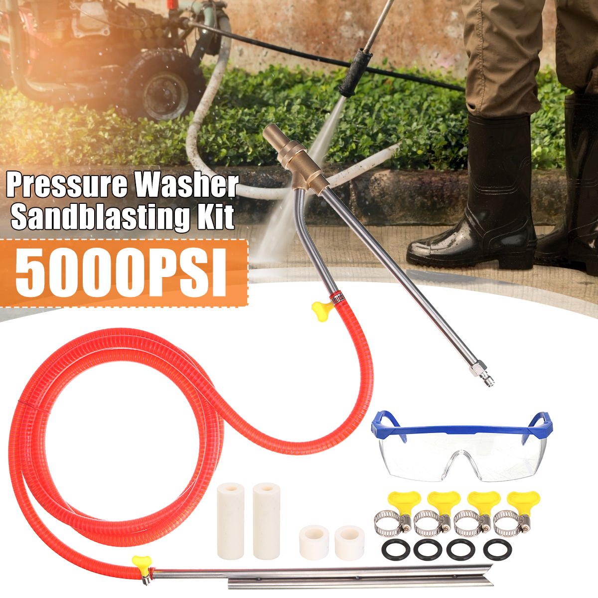 14-Inch-5000-PSI-High-Pressure-Washer-Sandblasting-Kit-Ceramic-Spray-Core-Derust-1710978