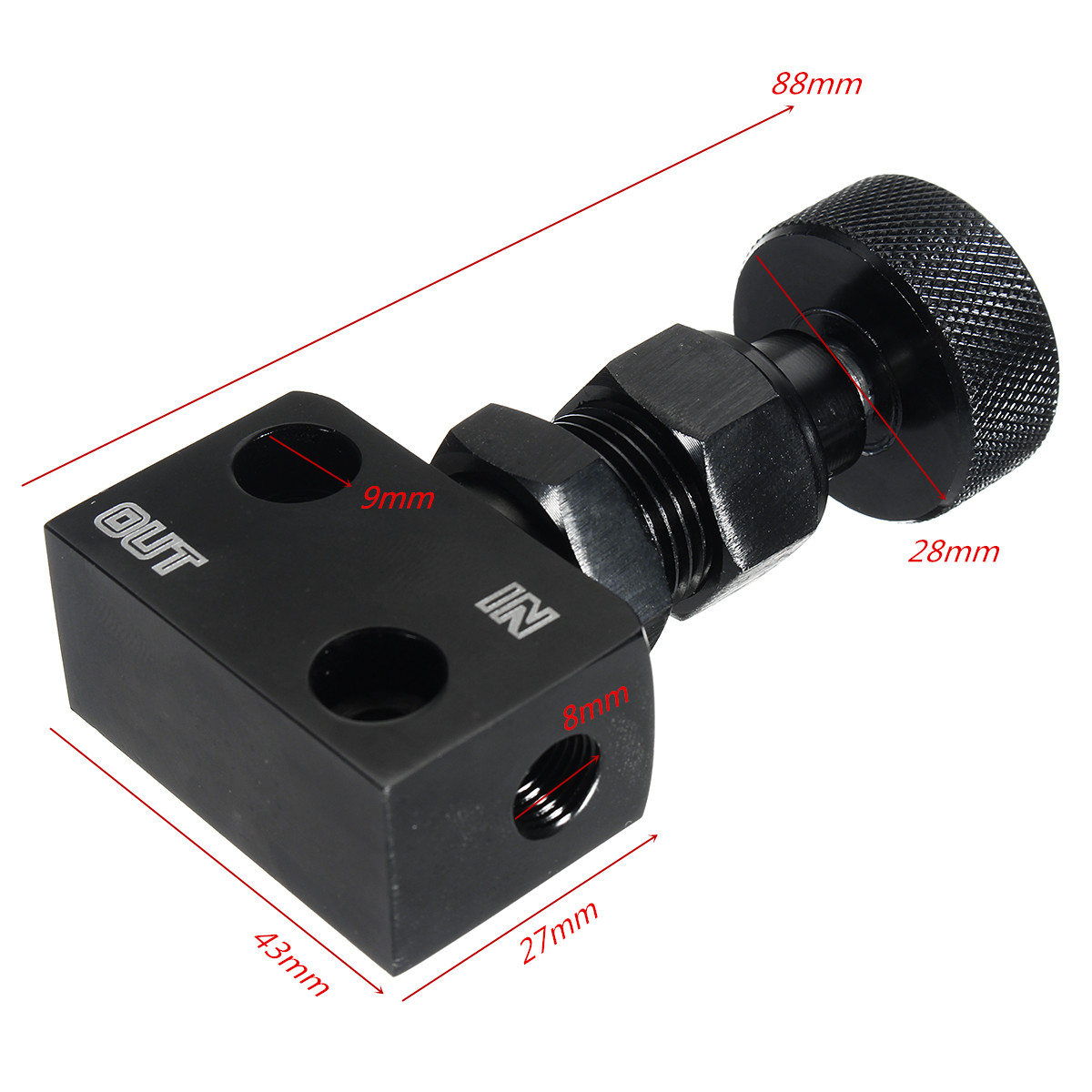 18-NPT-Adjustable-Brake-Lever-Proportioning-Bias-Valve-Knob-Style-Suit-Disc-Drum-1640743