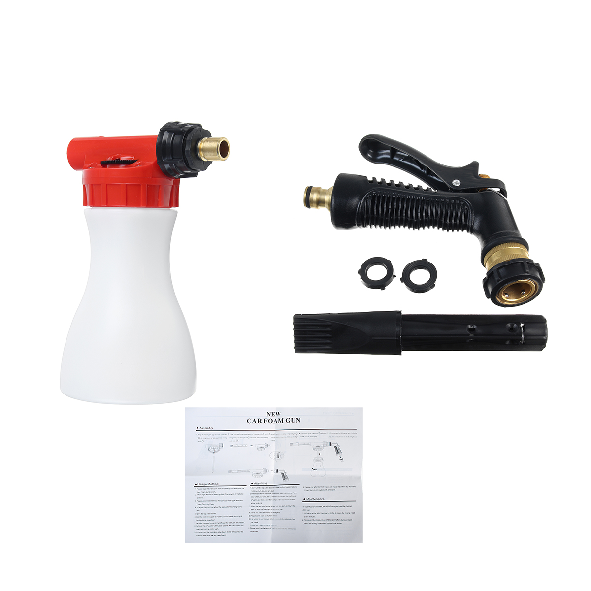 1L-Car-Foam-Lance-Hose-Pipe-Lance-Pressure-Soap-Water-Wash-Sprayer-Cleaning-1804822