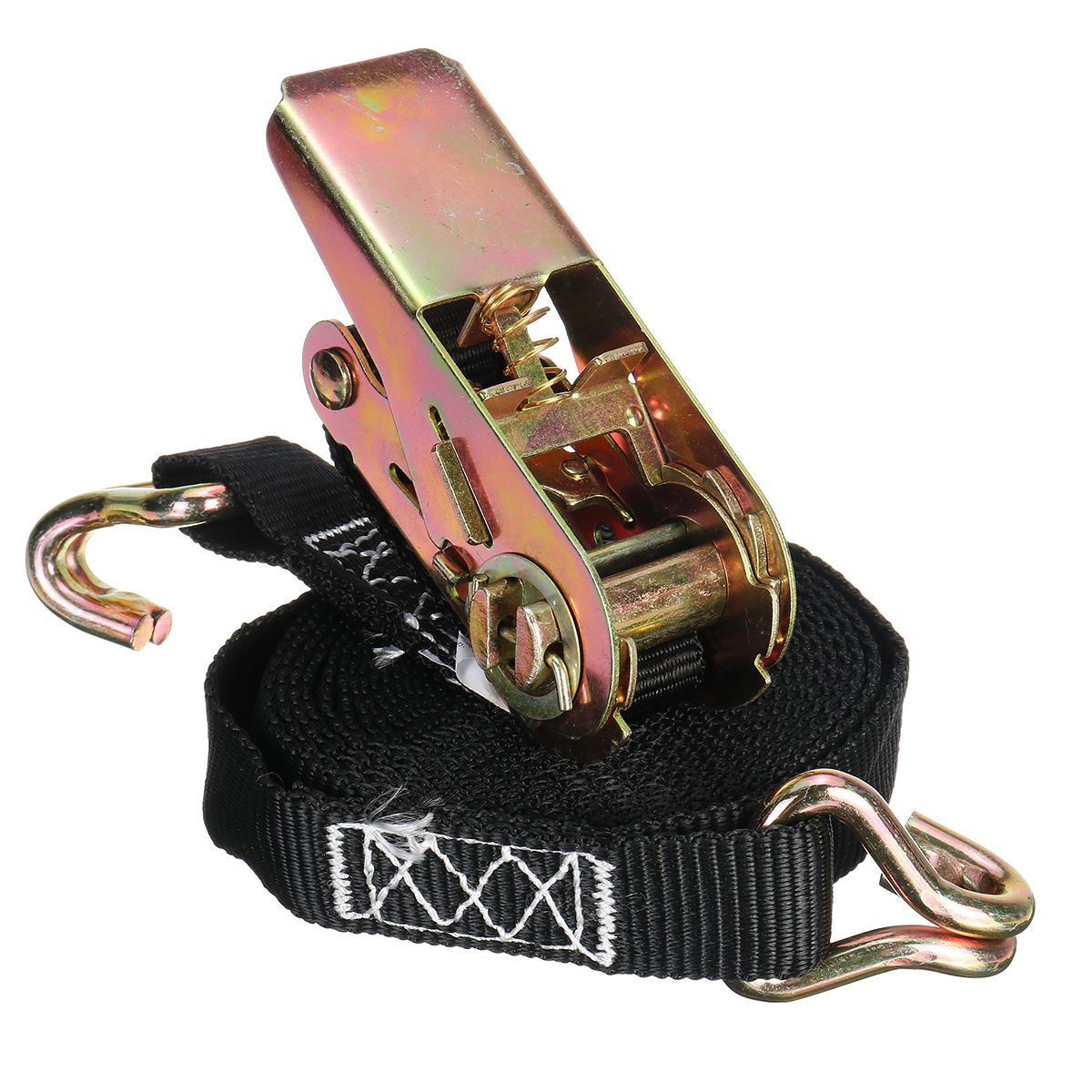 1PC-12ft-Buckle-Tie-Down-Belt-Cargo-Straps-For-Car-Motorcycle-Bike-With-Metal-1766404