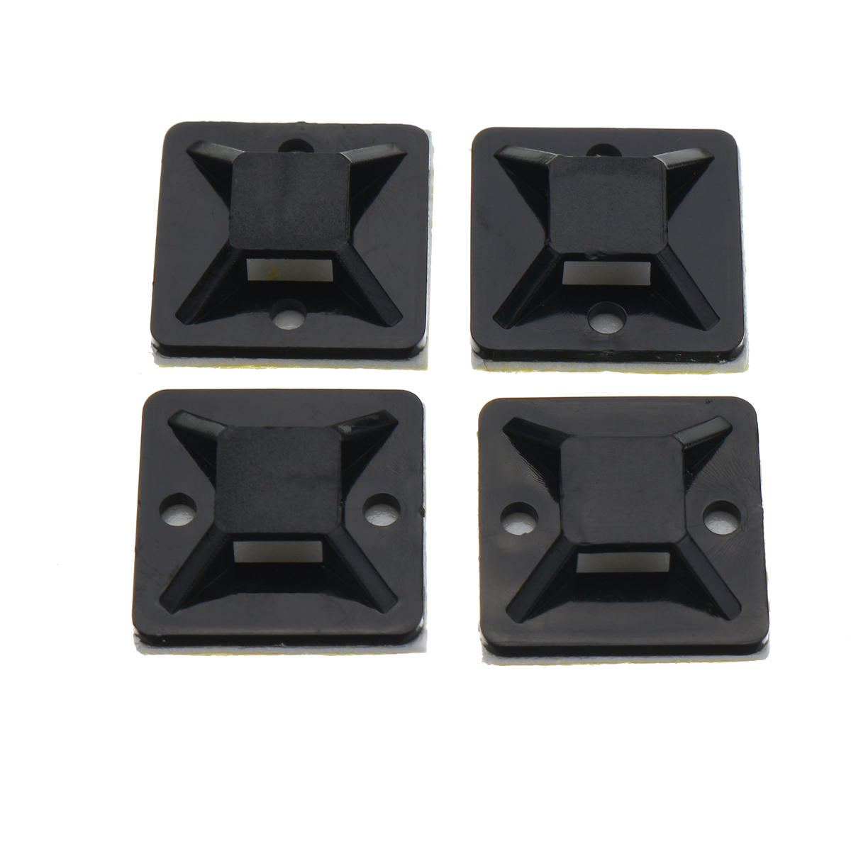 200PcsPack-20x20mm-Self-Adhesive-Zip-Tie-Cable-Wire-Mounts-Clamps-Wall-Holder-Black-1816994