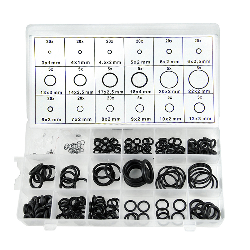 225PCS-Assorted-O-RING-SET-Black-Rubber-Seals-Sink-Tap-Washers-Plumbing-Air-Gas-1753299