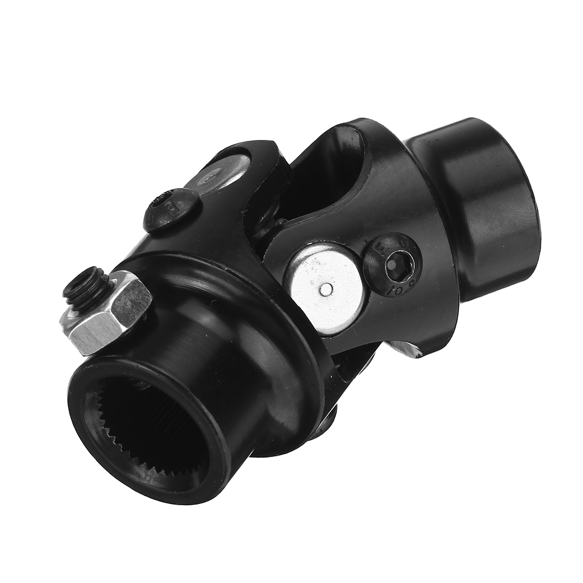 34quot-Round-Smooth-X-34-36-Spline-BLACK-Universal-Steering-Shaft-U-Joint-Column-1694514