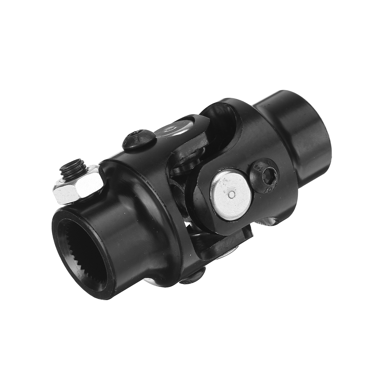 34quot-Round-Smooth-X-34-36-Spline-BLACK-Universal-Steering-Shaft-U-Joint-Column-1694514