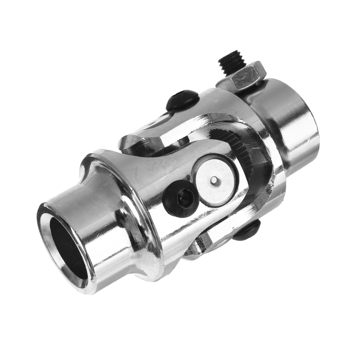 34quot-Round-Smooth-X-34-36-Spline-Chrome-Universal-Steering-Shaft-U-Joint-Column-1694583
