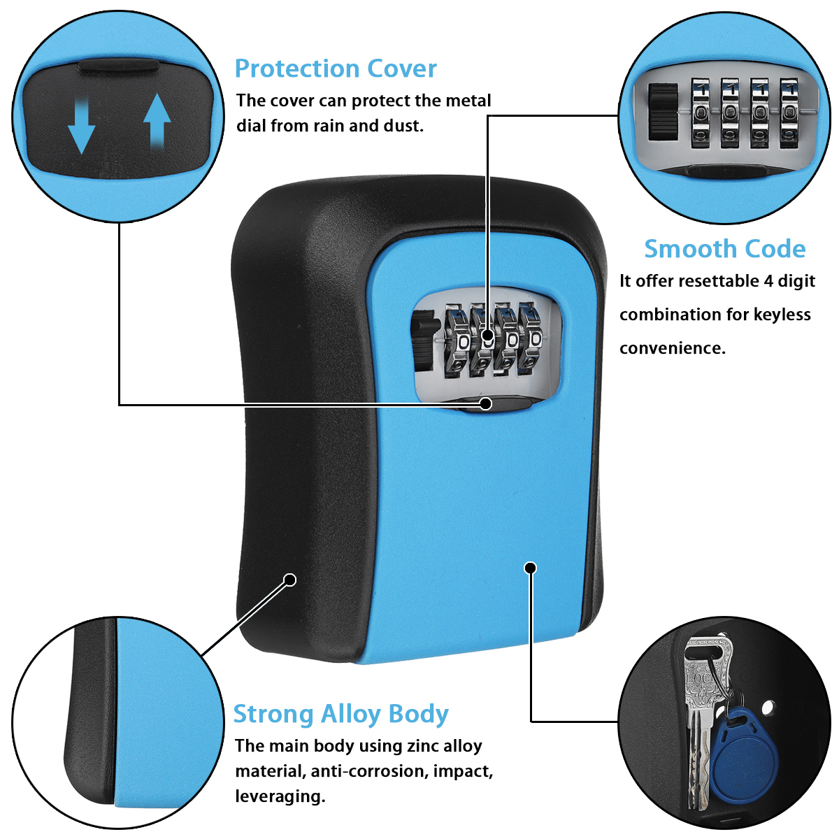 4-Digit-Combination-Key-Lock-Box-Outdoor-Wall-Mount-Safe-Security-Storage-Case-1813693