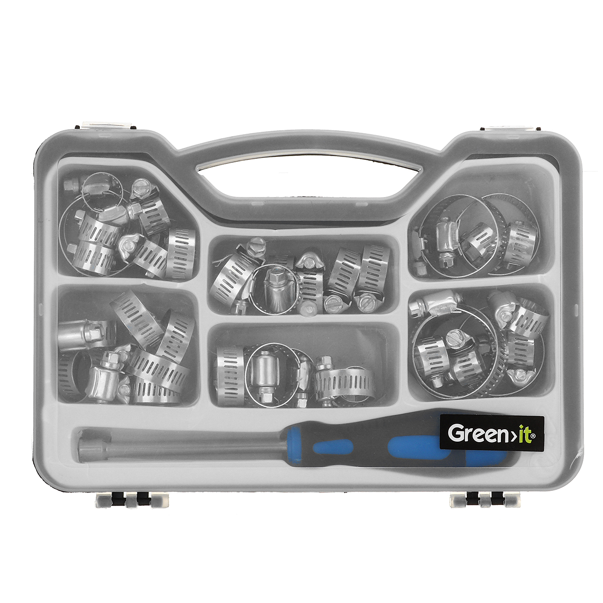 50cs-Set--Fastener-Spring-Clamps-Oil-Hose-Clips-Stainless-Steel-Adjustable-S-Screw-8mm-Band-1671729