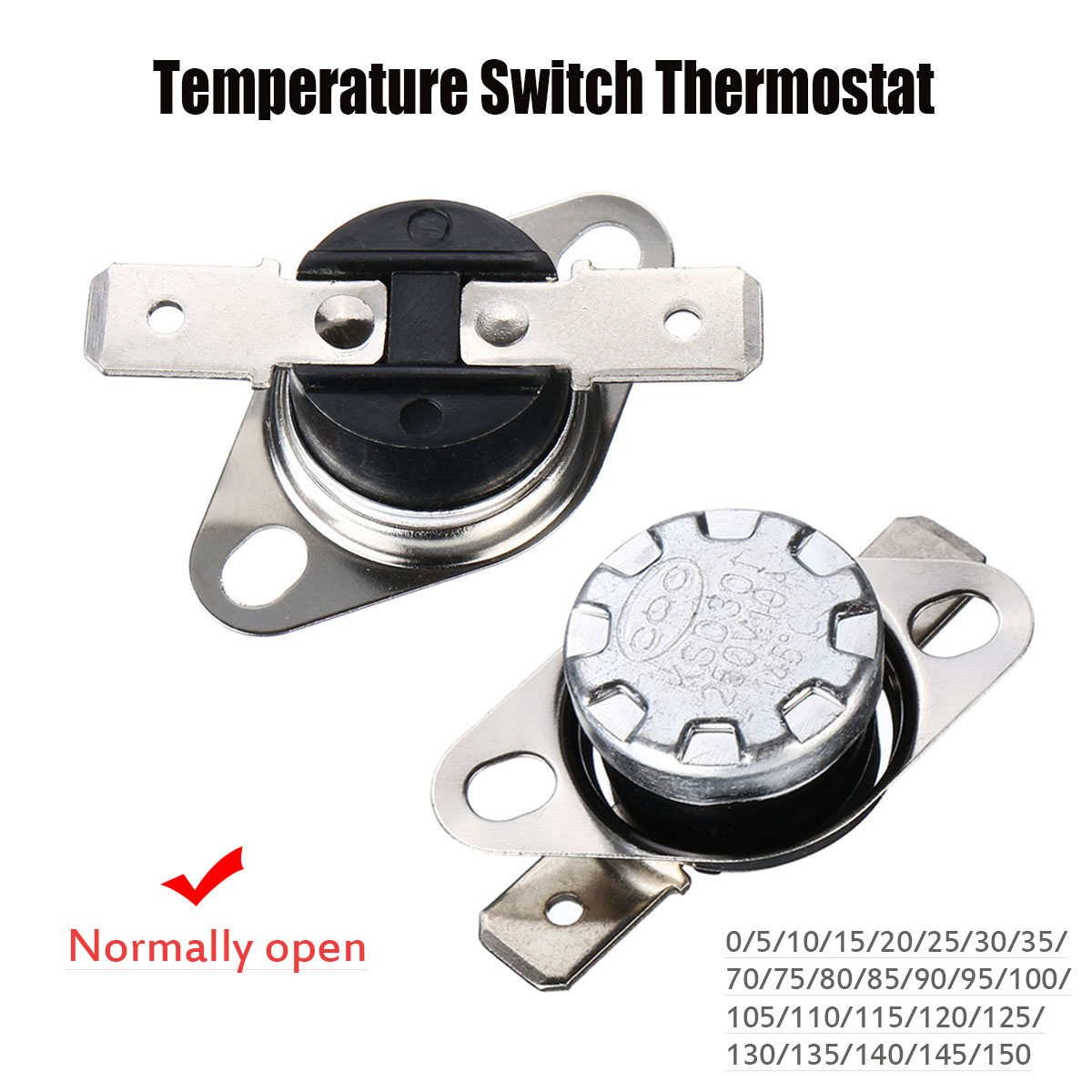 5Pcs-250V-10A-KSD301-Normal-Open-85deg-Thermostat-Temperature-Thermal-Controller-Control-Switch-1826962