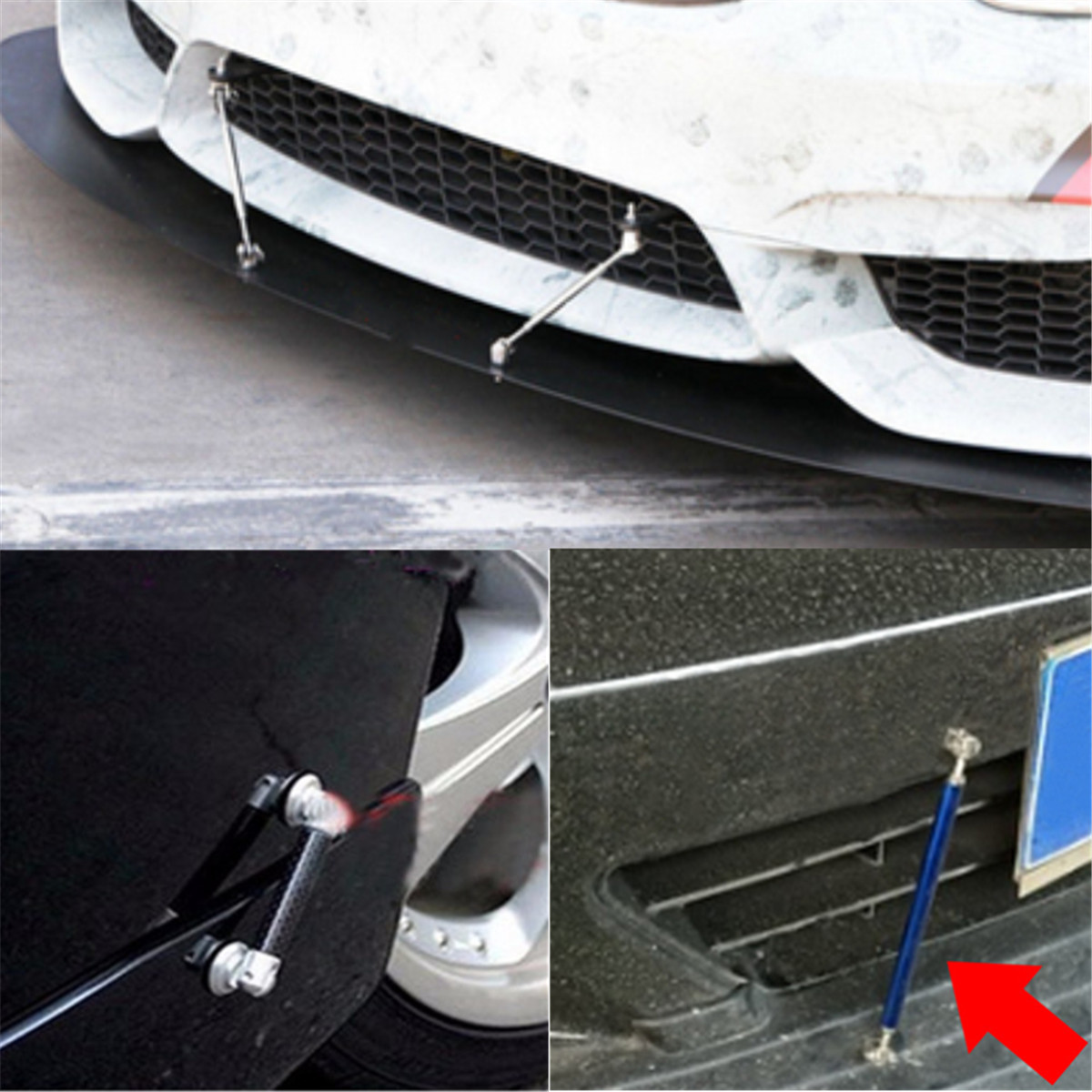 75mm-Front-Bumper-Splitter-Rods-Adjustable-Front-Rear-Car-Protector-Lip-Tie-Bars-Support-Kit-Univers-1636429
