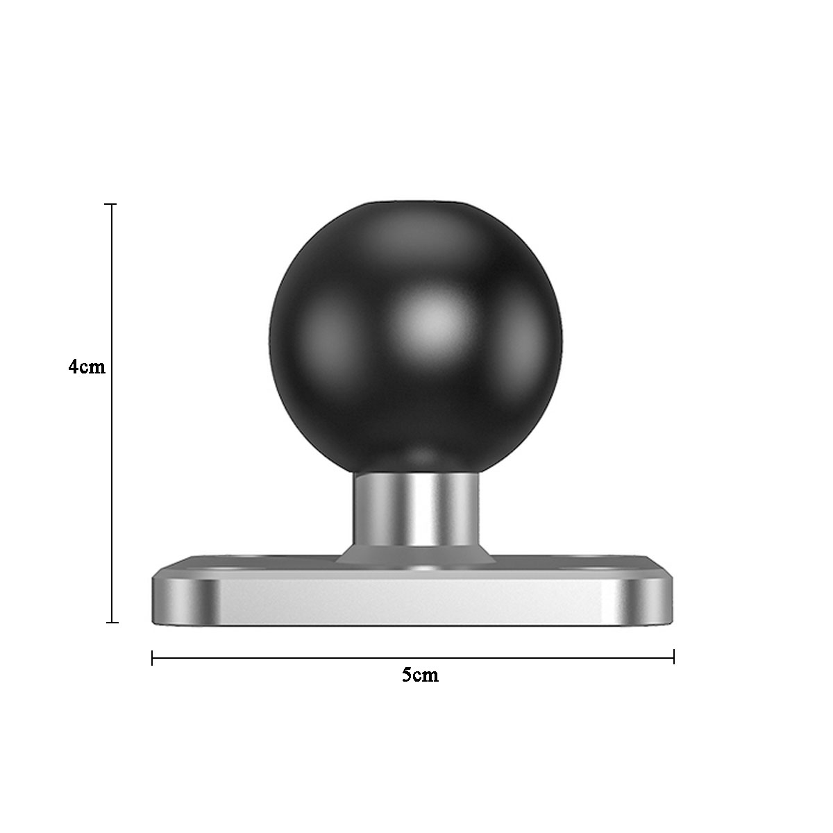 Aluminum-Alloy-Mount-Rectangular-Plate-2-x-25-inches-with-1-inch-Base-Ball-1750229