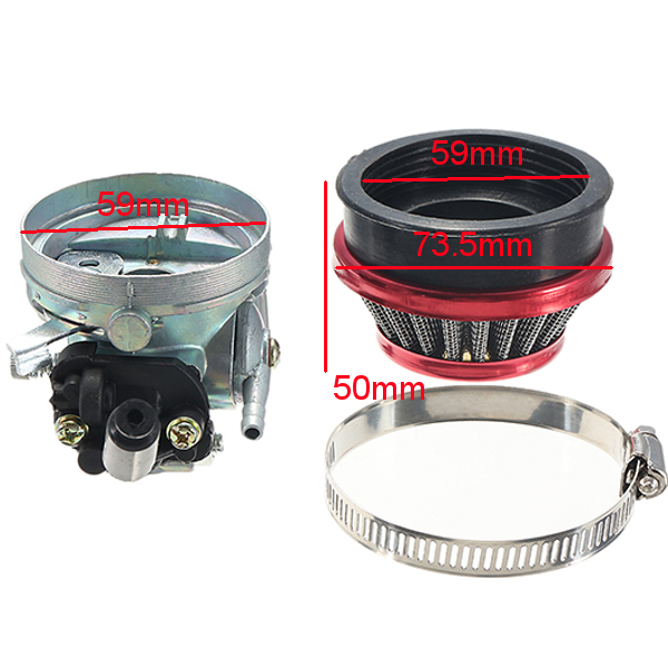 Carb-Carburetor-with-Air-Filter-Red-For-49cc-50cc-60cc-66cc-80cc-2-Stroke-Motorized-Bike-1150318