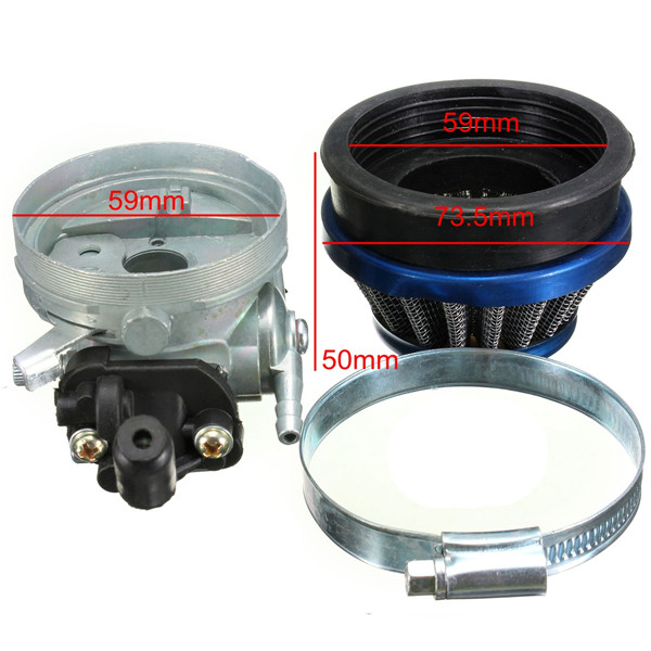 Carb-CarburetorAir-Filter-For-49cc-50cc-60-66-80cc-2-Stroke-Motorized-Bike-982244