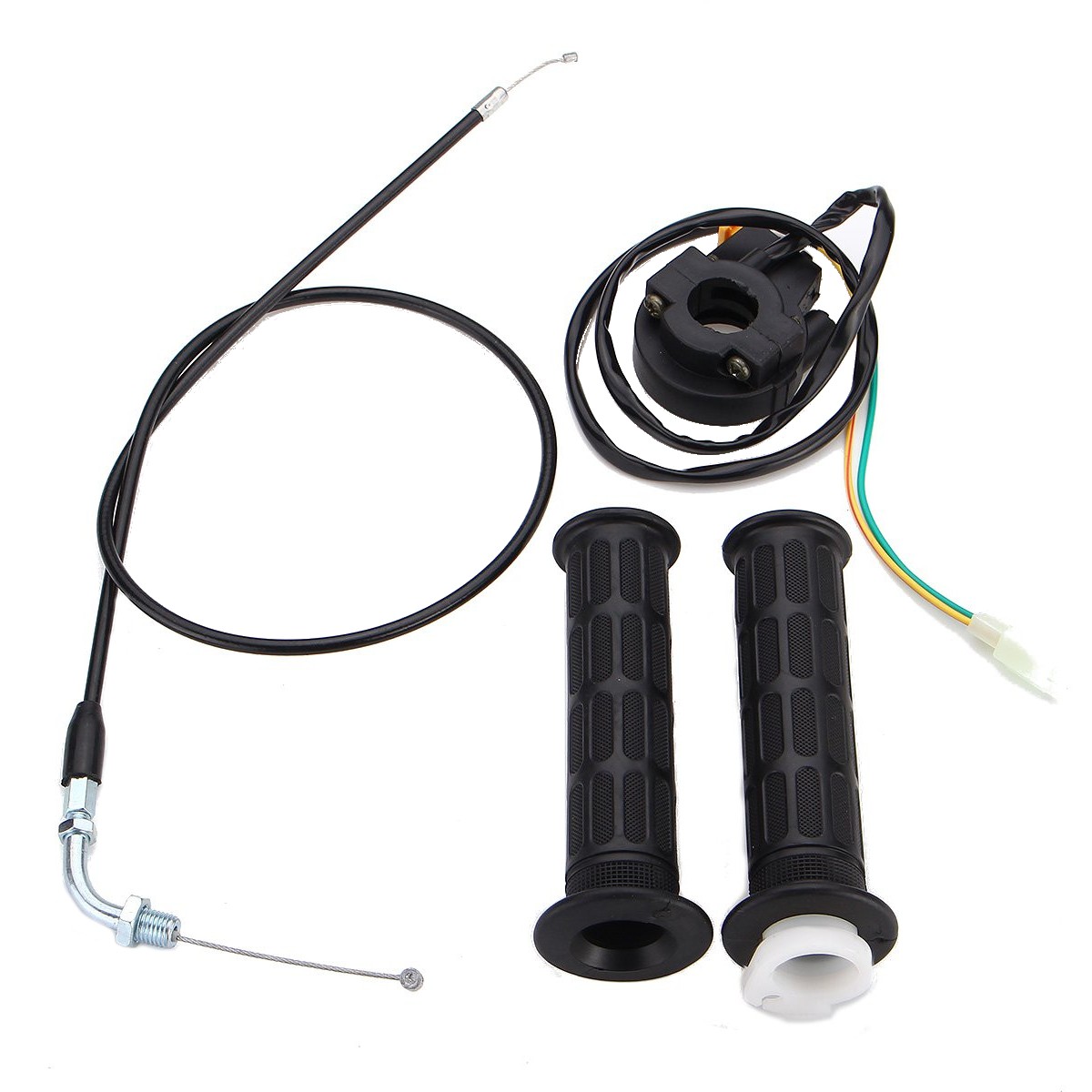 Handle-Grips-Throttle-Cable-Kill-Switch-For-49cc-80cc-Motorized-Bicycle-Push-Bike-1112343