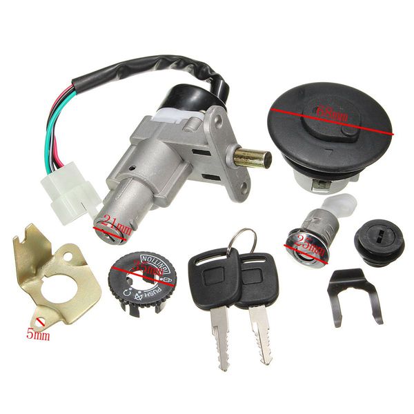 Motorcycle-Ignition-Lock-Switch-Fuel-Tank-Cap-2-Key-For-49-50CC-60CC-72CC-80CC-1142617