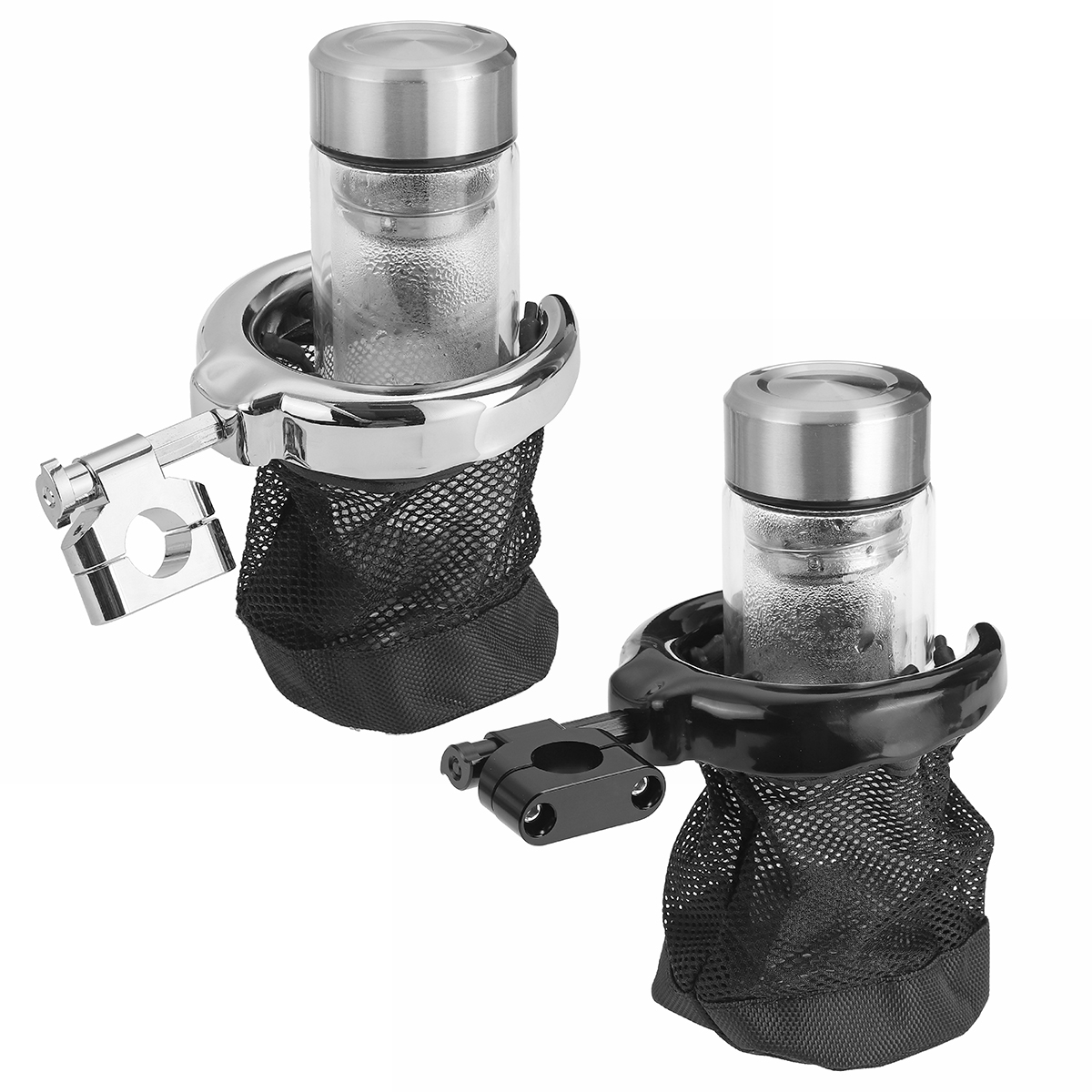 Universal-22mm-Handlebar-Cup-Holder-Motorcycle-Metal-Drink-Basket-For-Harley-1730315