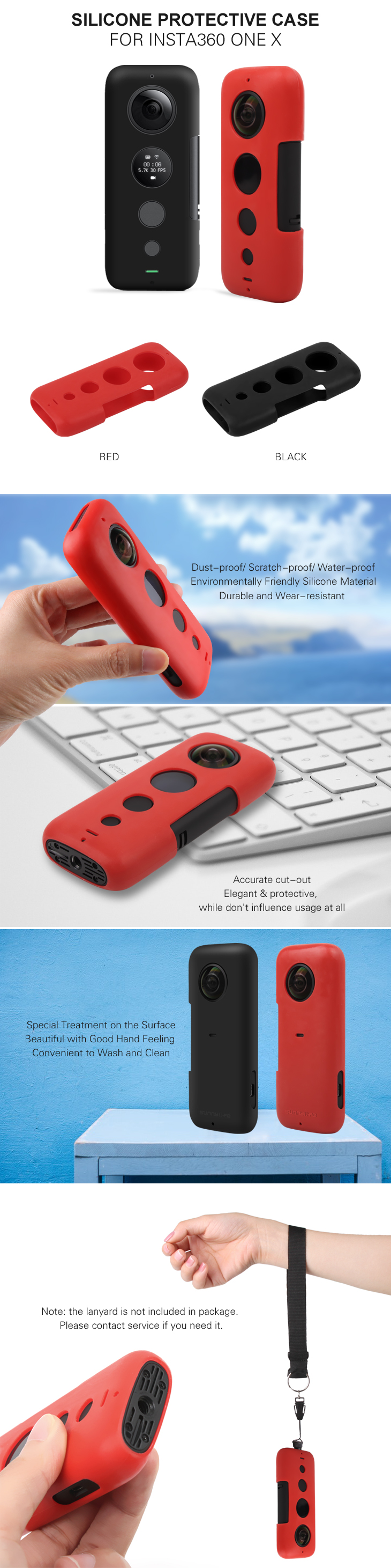 Sunnylife-Silicone-Waterproof-Scratchproof-Camera-Protective-Case-for-Insta360-One-X-1449619