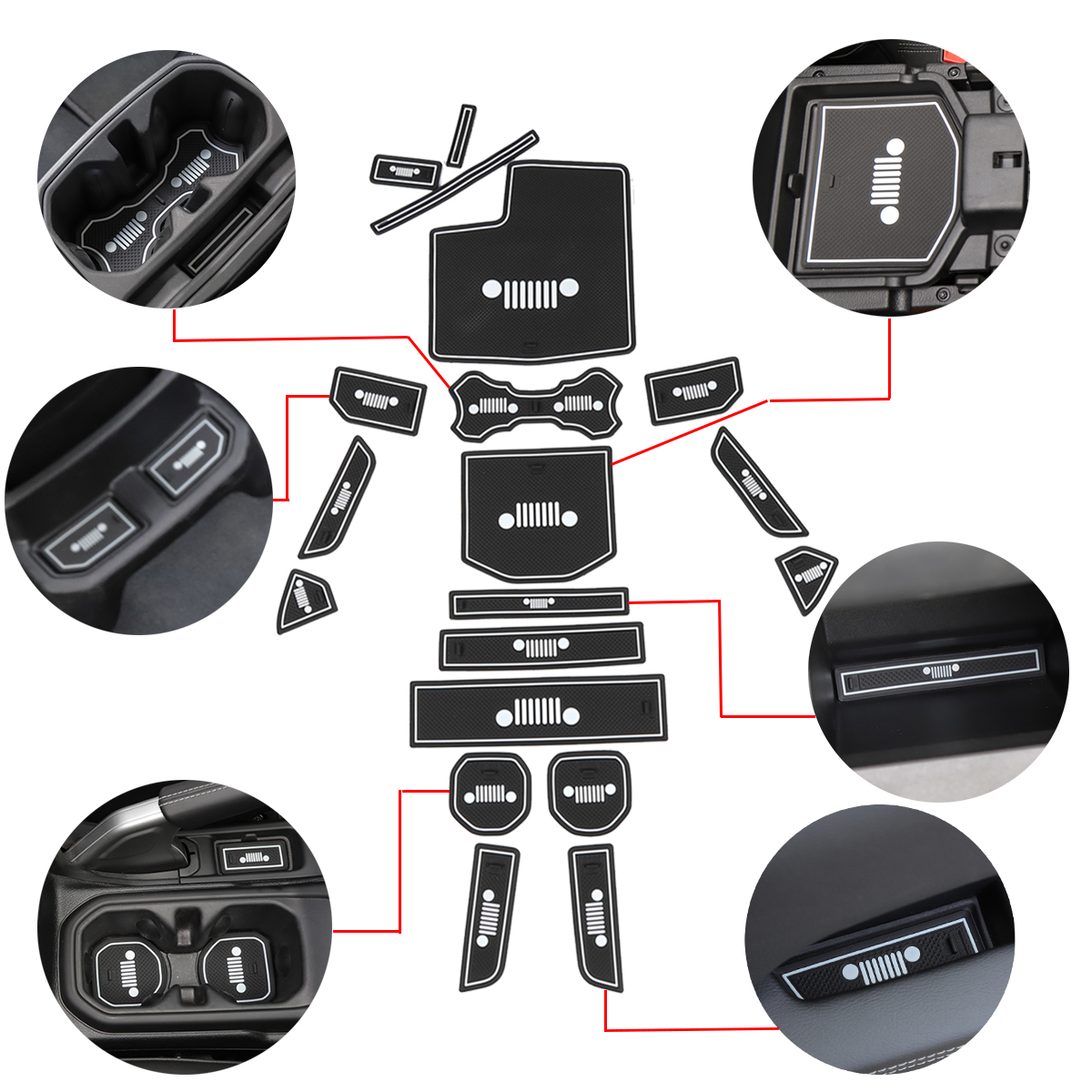 19-Pcs-Rubber-Car-Interior-Door-Non-slip-Cup-Slot-Pad-Dustproof-Mat-for-Jeep-for-Wrangler-JL-2018-1382577