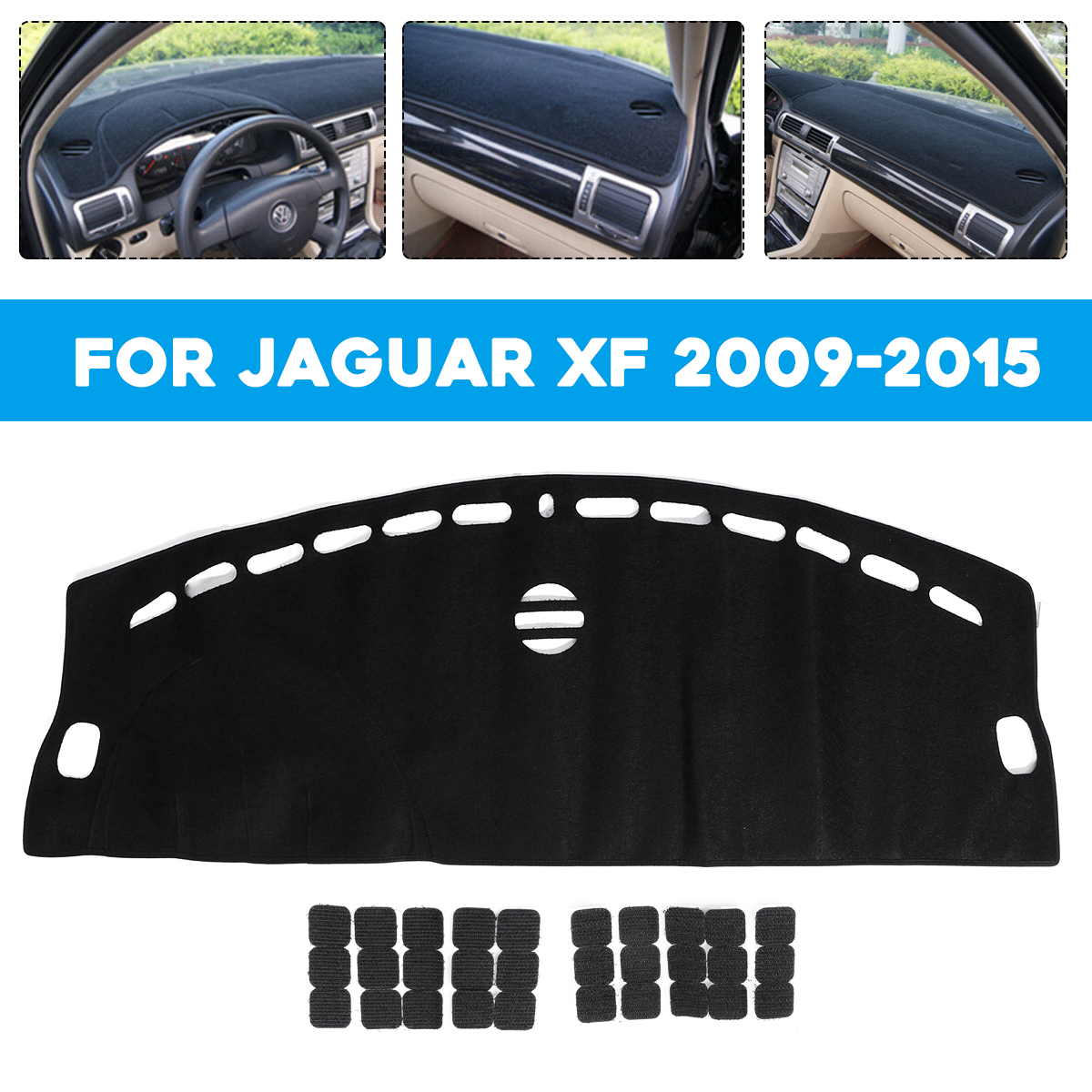 Black-Car-Dashmat-Dashboard-Mat-Dash-Cover-Sun-Visor-Pad-For-Jaguar-XF-2009-2015-1646332
