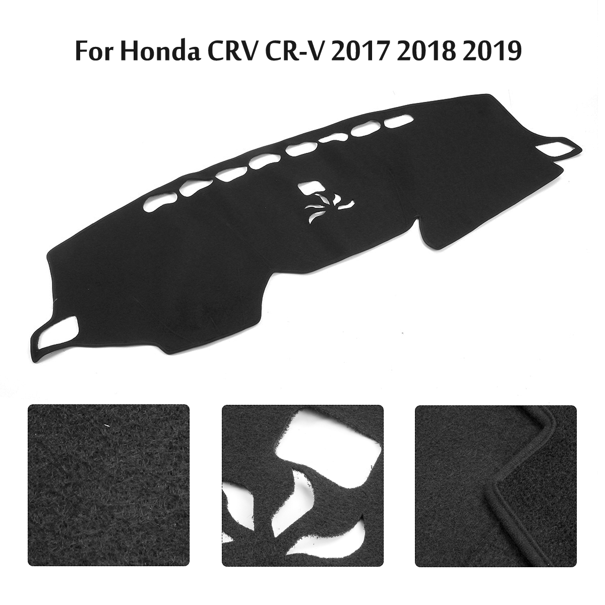 Black-Dashboard-Mat-Non-slip-Car-Dash-Cover-For-Honda-CRV-CR-V-2017-2018-2019-1658324