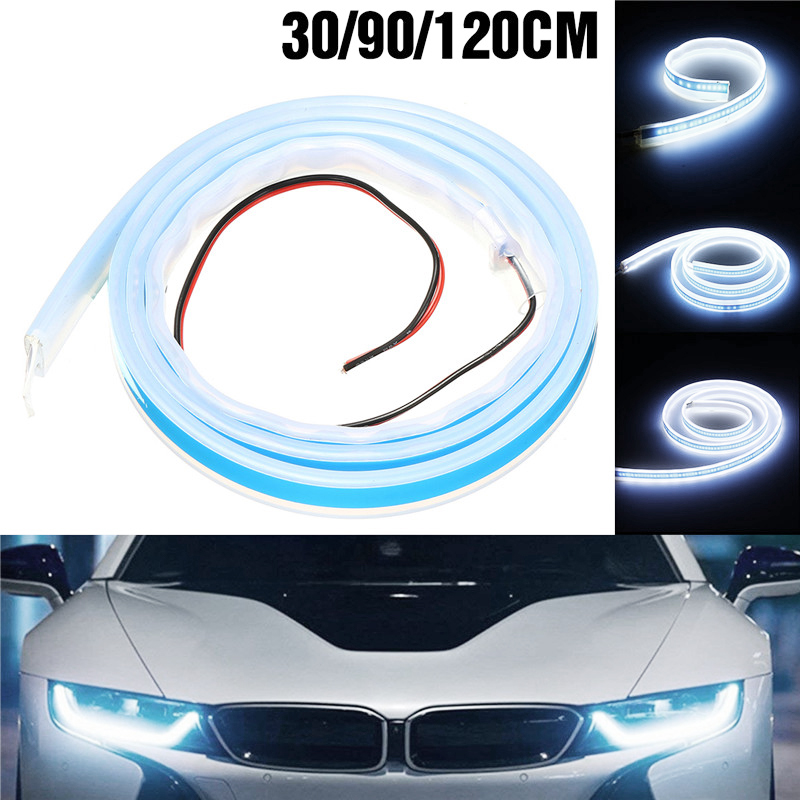 12V-10W-30CM-60CM-120CM-Car-3014SMD-LED-Strip-Light-Daytime-Running-Lamp-White-1329964