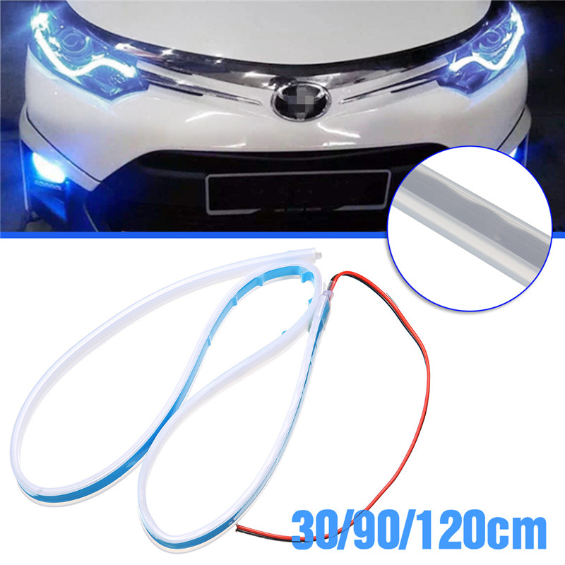 12V-10W-30CM-60CM-120CM-Car-3014SMD-LED-Strip-Light-Daytime-Running-Lamp-White-1329964