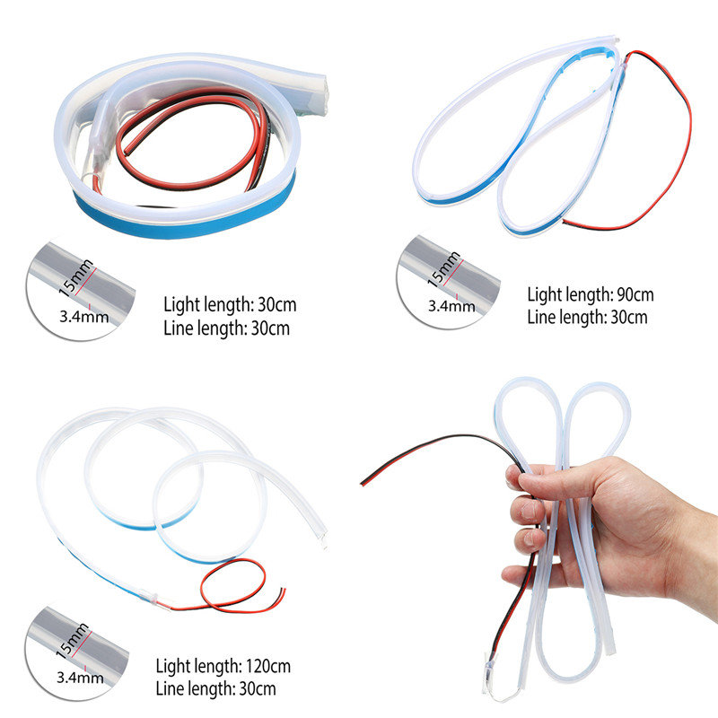 12V-10W-30CM-60CM-120CM-Car-3014SMD-LED-Strip-Light-Daytime-Running-Lamp-White-1329964