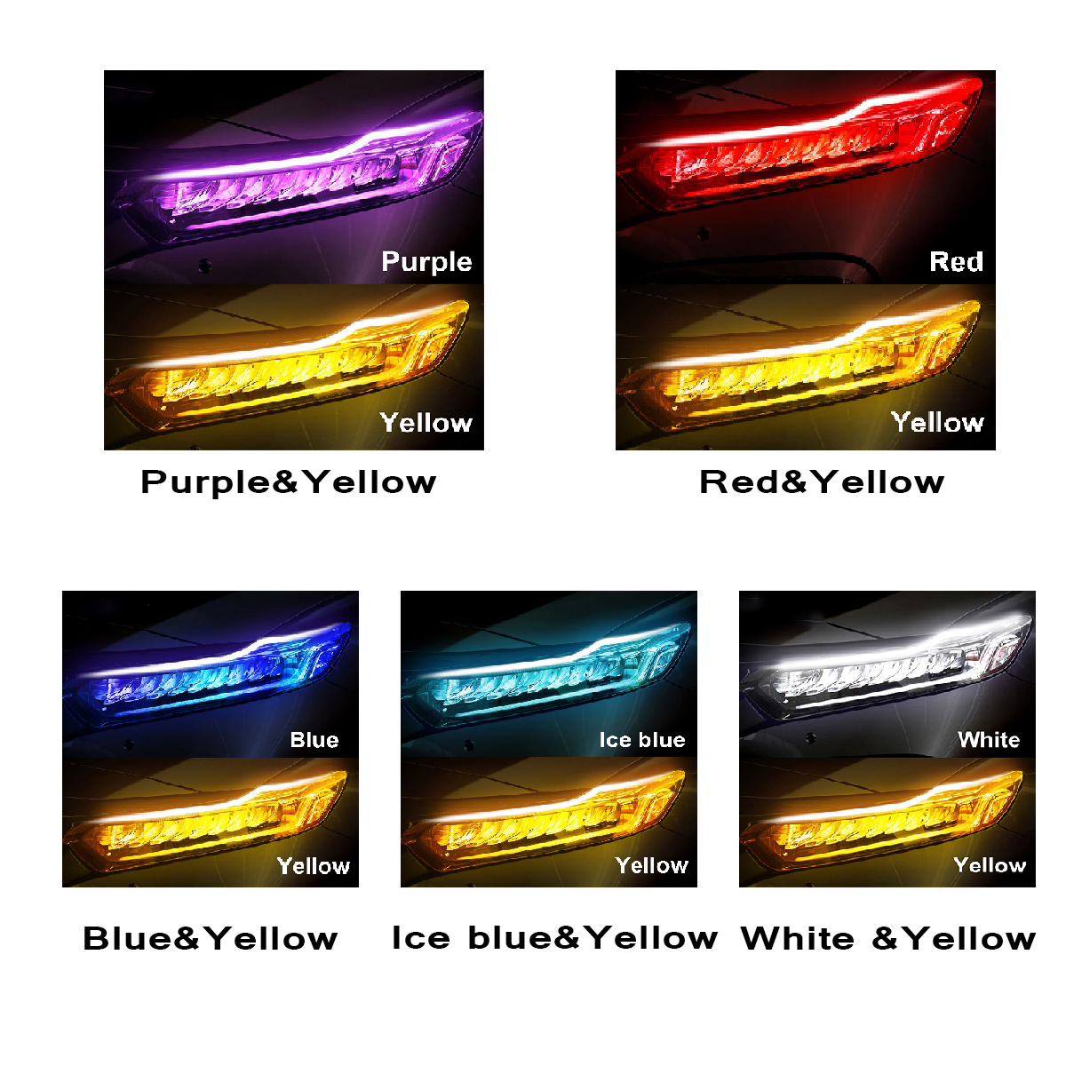 2PCS-30CM-Waterproof-LED-Car-DRL-Daytime-Running-Lamp-Strip-Light-Soft-Tub-1784050