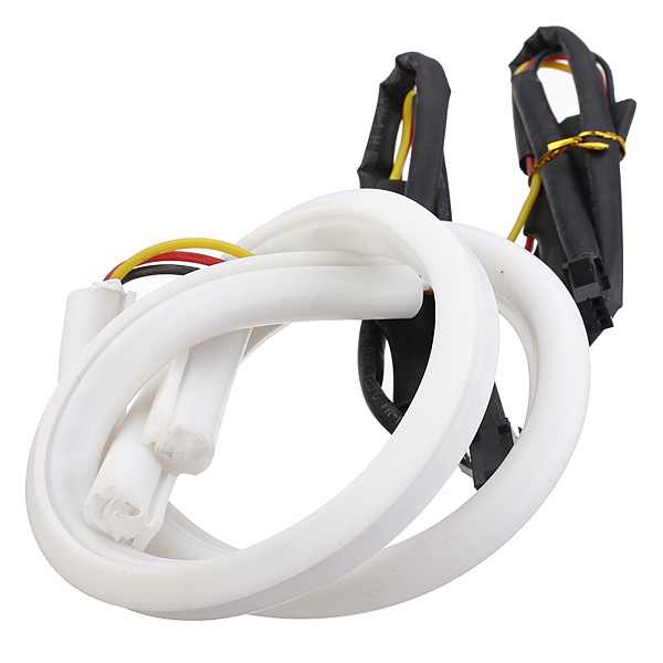 30cm-White-Amber-Switchback-Headlight-LED-Strip-Drl-Run-Light-939354