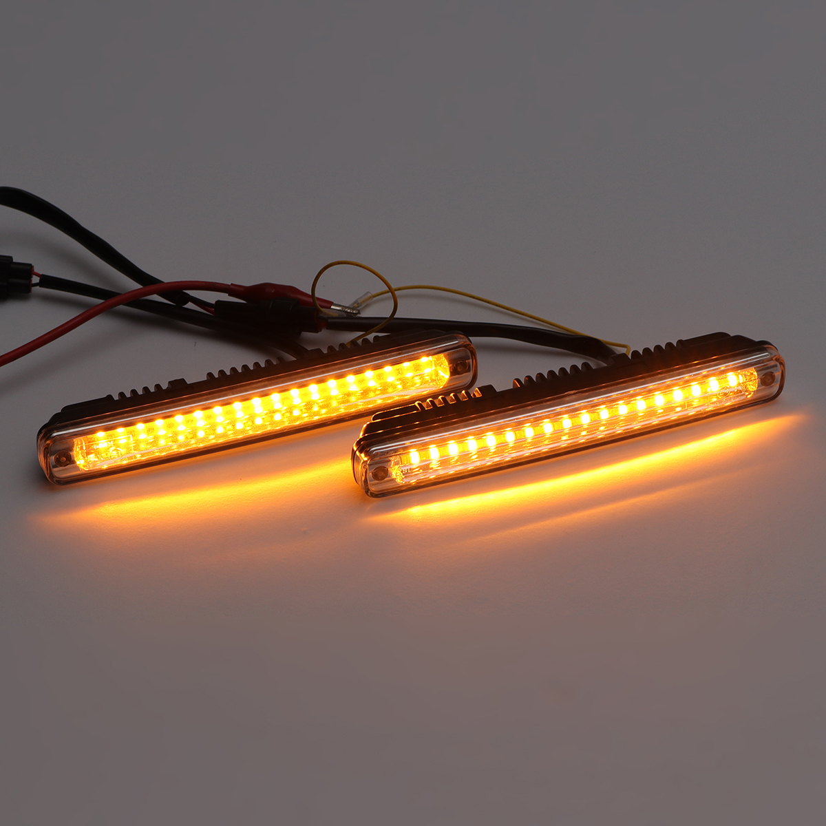 36-LED-Dual-Color-Car-Daytime-Running-Lights-DRL-Lamps-Universal-WhiteAmber-1402075