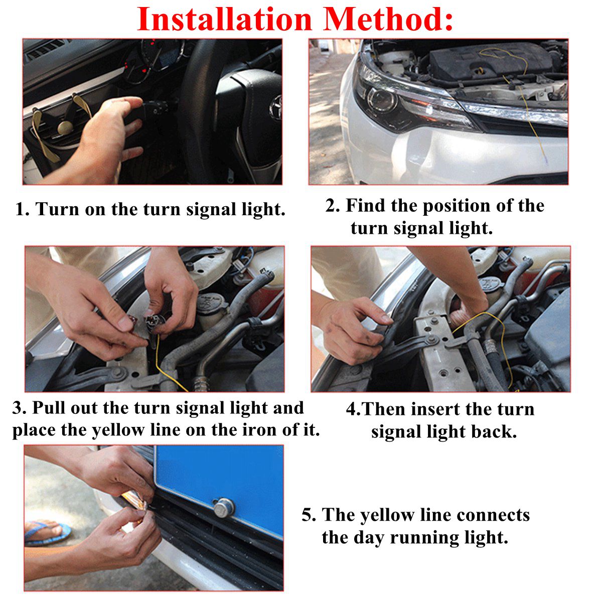 36-LED-Dual-Color-Car-Daytime-Running-Lights-DRL-Lamps-Universal-WhiteAmber-1402075