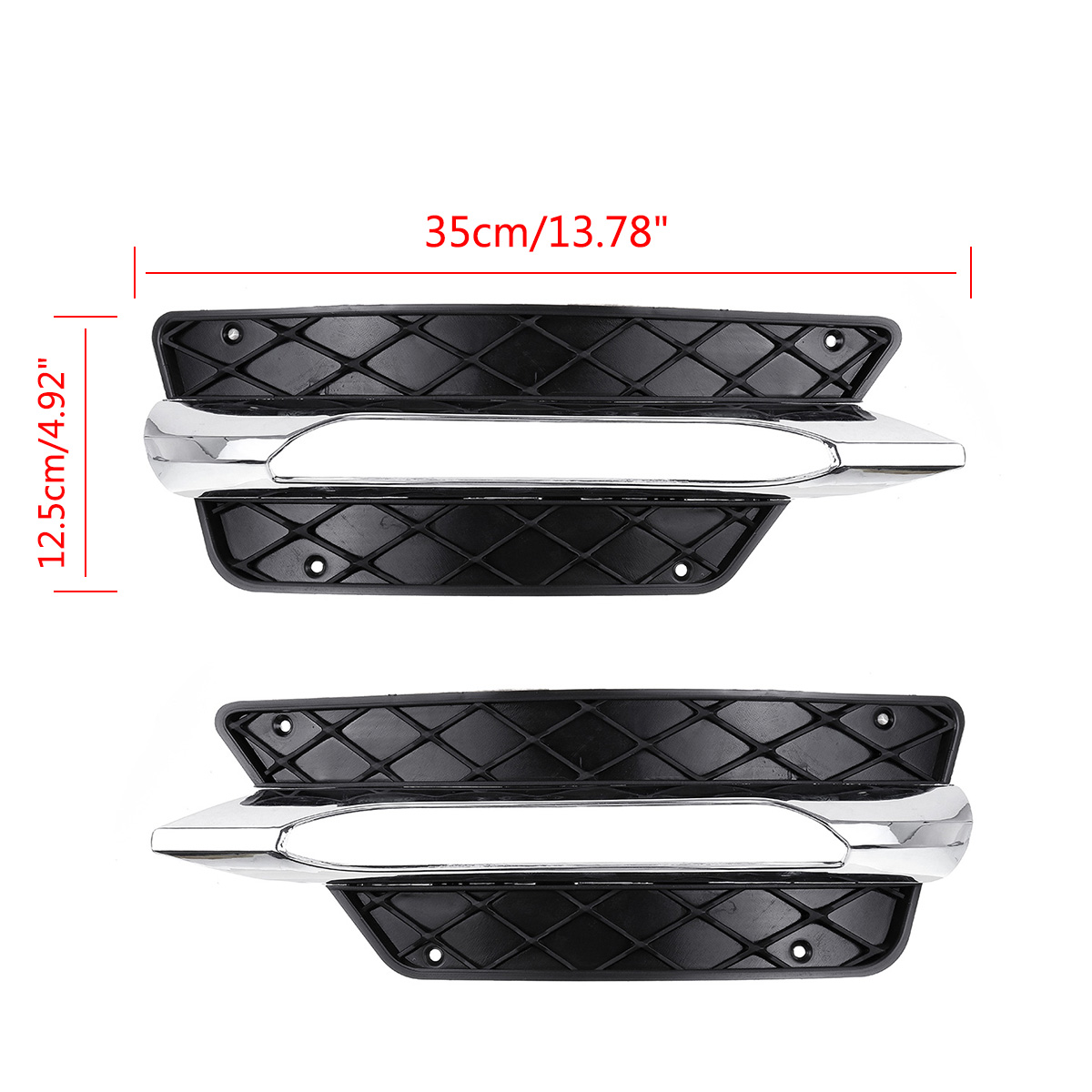 Car-LeftRight-Daytime-Running-Lights-Lower-Bumper-DRL-Grill-Cover-For-Mercedes-C-CLASS-W204-2012-201-1569028