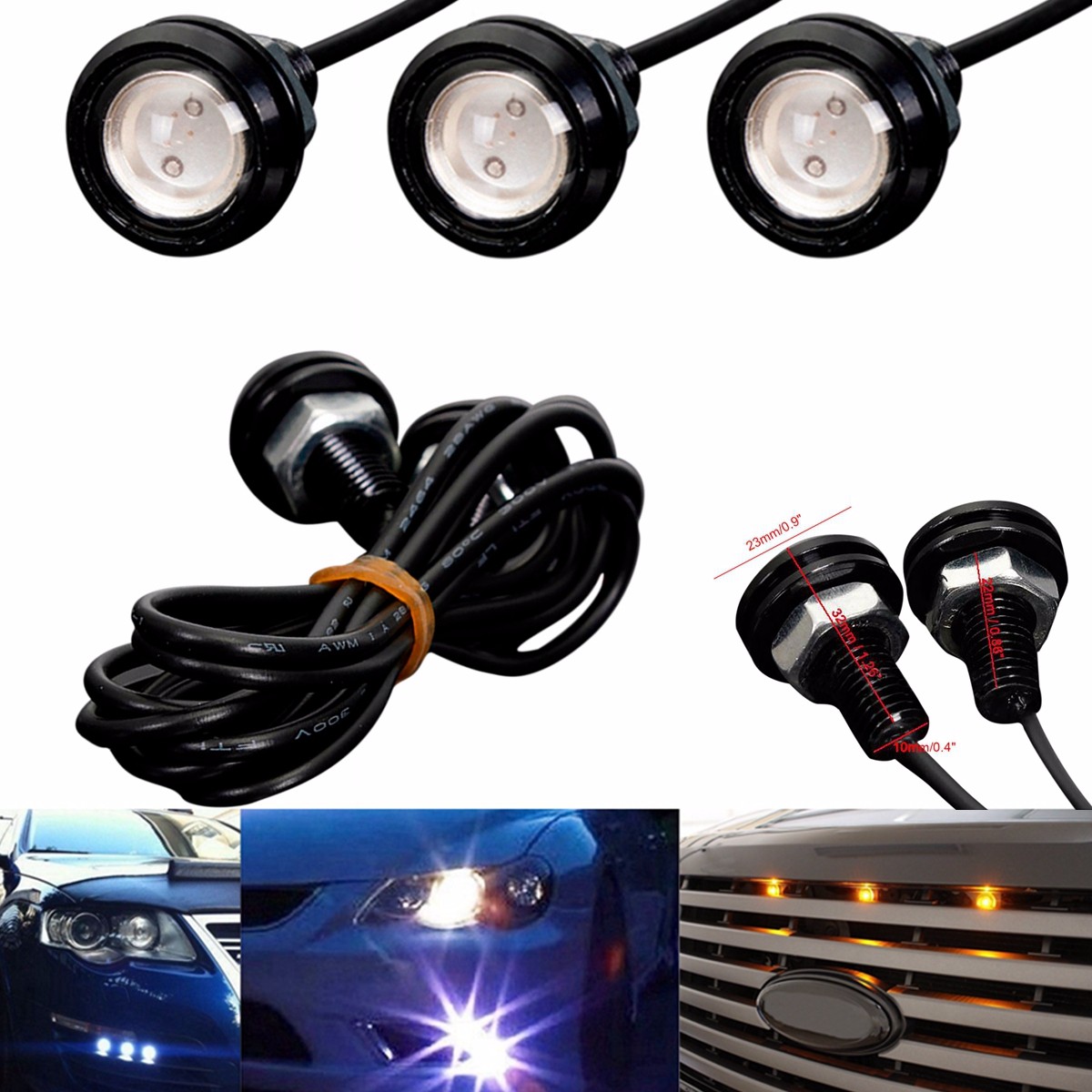 DC12V-3W-COB-LED-Car-Eagle-Eyes-Daytime-Running-Lights-Backup-Lamp-Bulb-956545