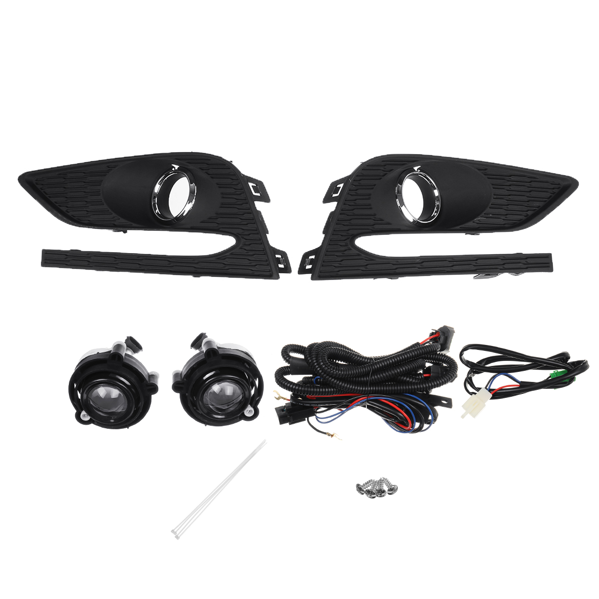 DRL-LED-Ligths-Fog-Lights-Driving-Bumpers-Lamps-WBezzel-CoverSwitch-LeftRight-For-2016-2018-Chevy-Cr-1654853