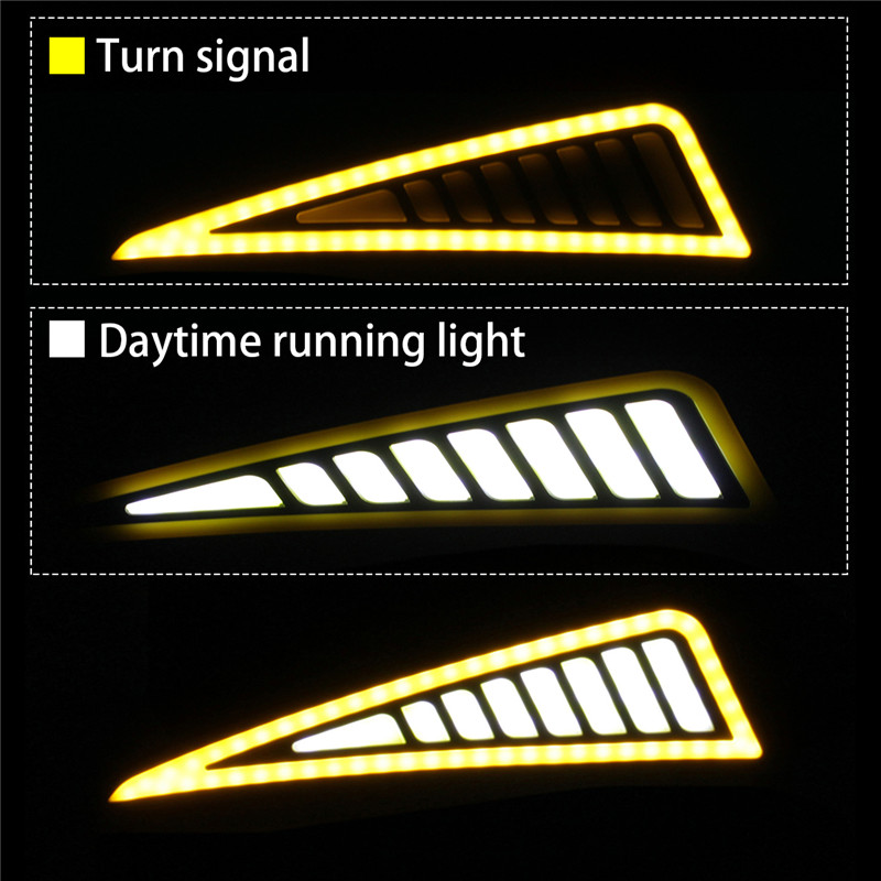 Dual-Color-COB-Car-Daytime-Running-Lights-Turn-Singal-Lamp-White-Yellow-1338869