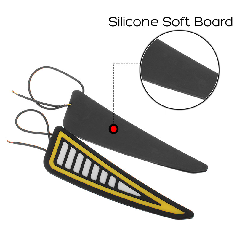 Dual-Color-COB-Car-Daytime-Running-Lights-Turn-Singal-Lamp-White-Yellow-1338869