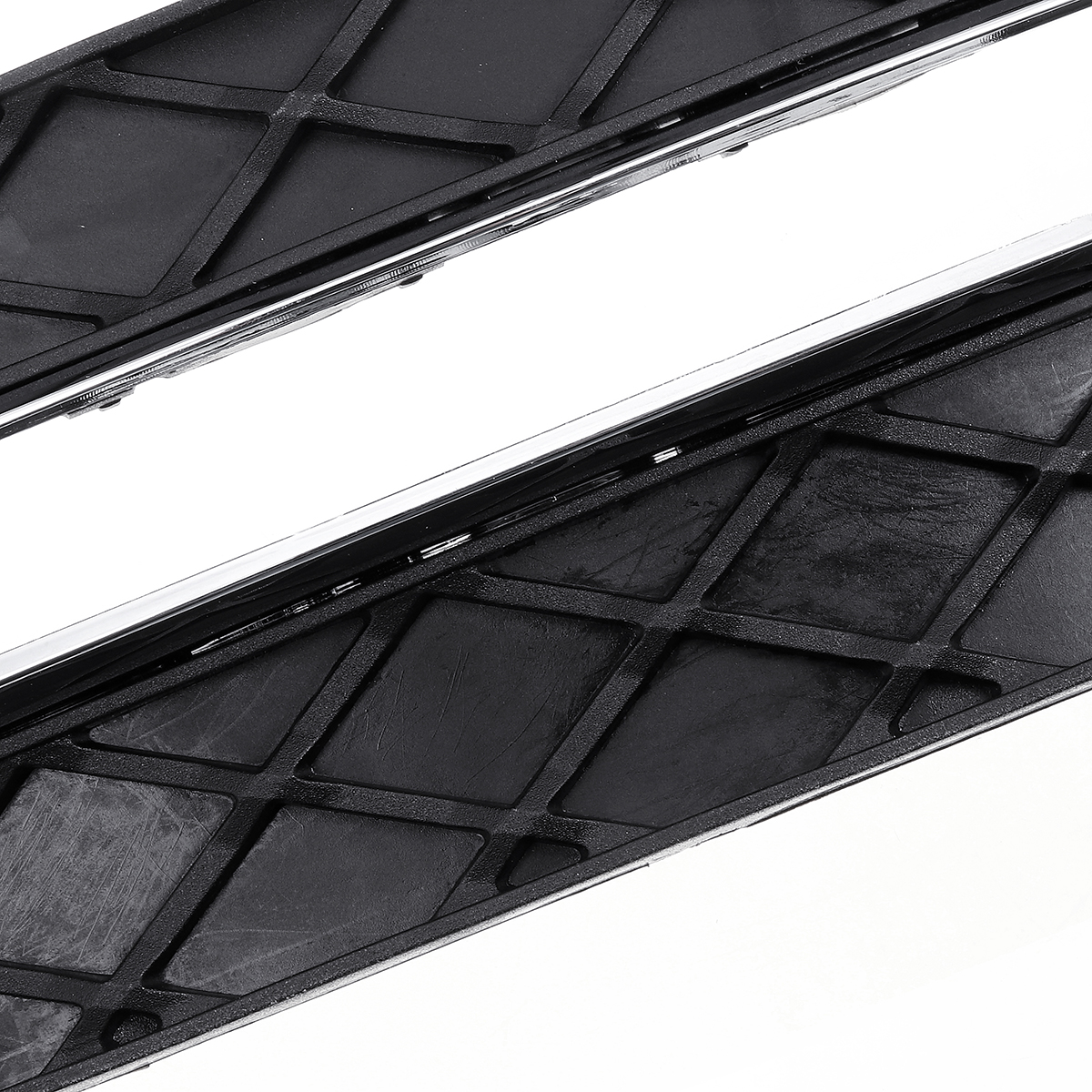 Front-Bumper-DRL-Daytime-Running-Lights-Grill-Cover-LeftRight-for-Mercedes-Benz-W204-C-Class-2011-20-1471215