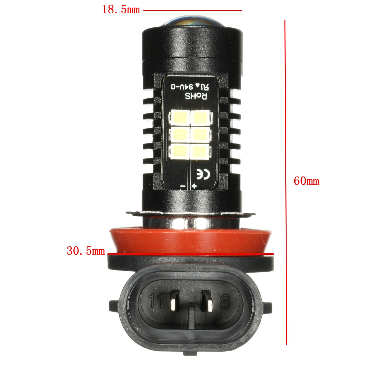 H4-H7-H11-9005-9006-H8-LED-Car-Fog-Light-Daytime-Running-DRL-Bulb-21-SMD-12V-21W-With-Lens-6000K-Whi-1716532