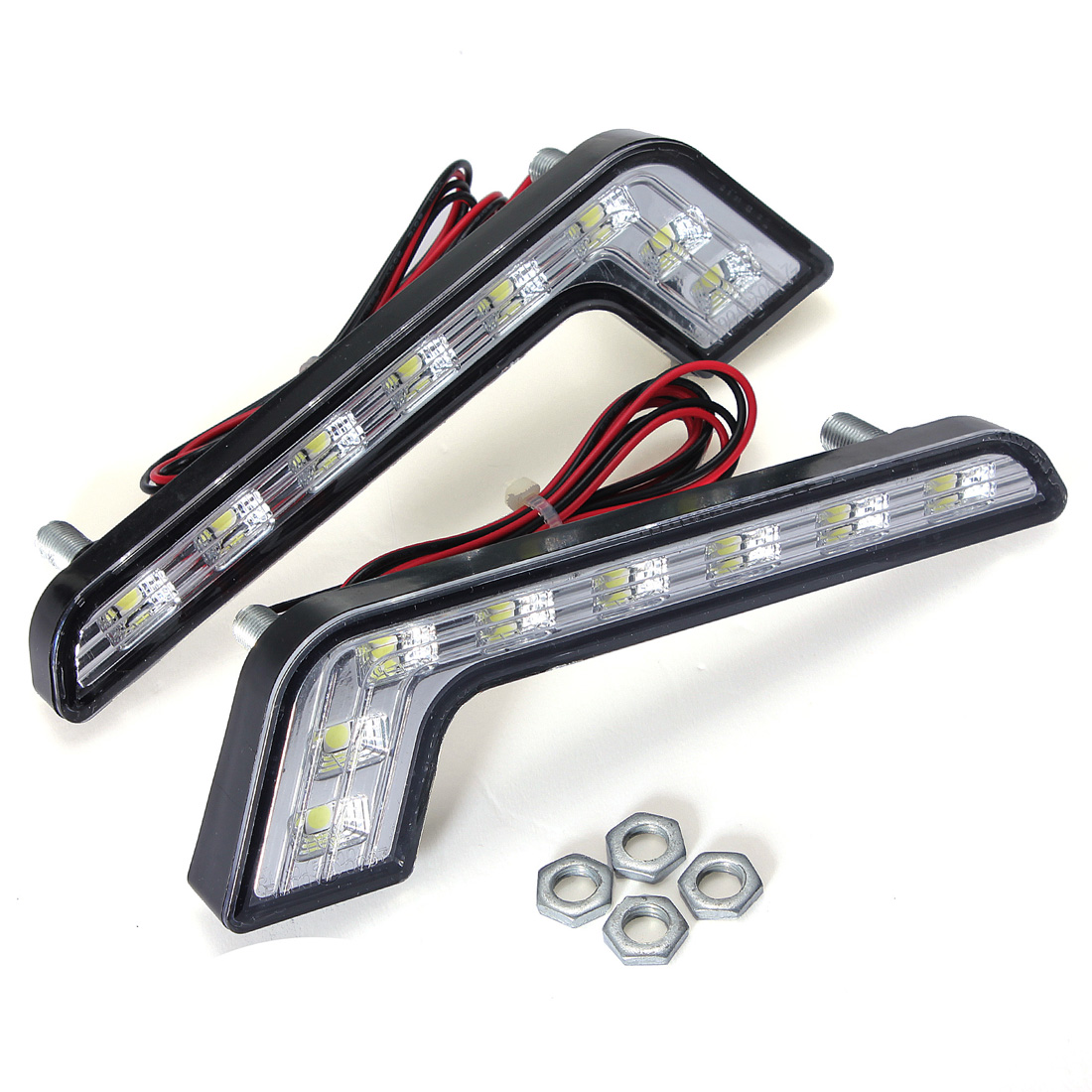 L-Shape-5W-LED-DRL-Daytime-Running-Lights-Fog-Lamp-White-for-Benz-C-E-S-42920