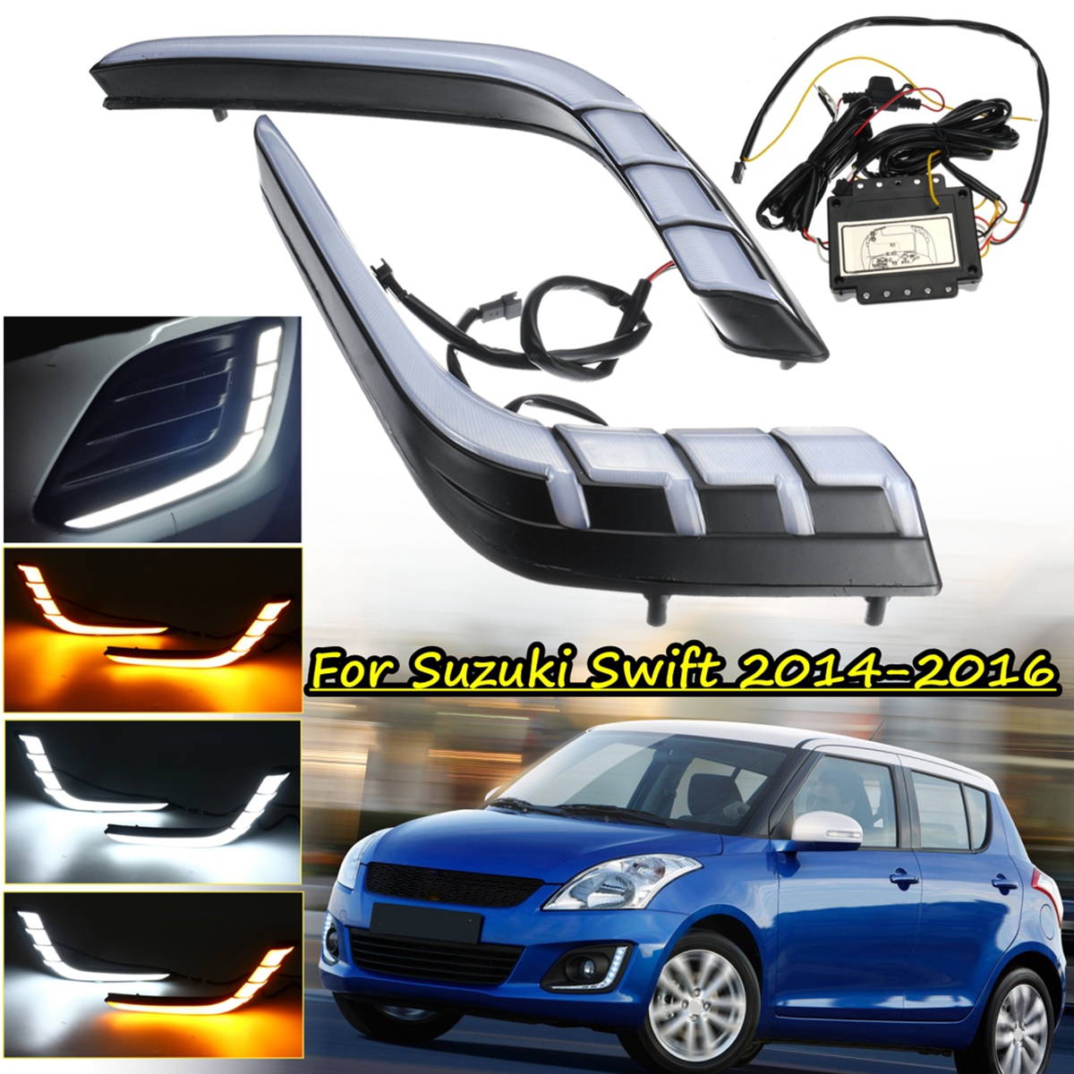 LED-DRL-Daytime-Running-Lights-Lamp-Waterproof-Dual-Color-Pair-for-Suzuki-Swift-2014-2016-1478752