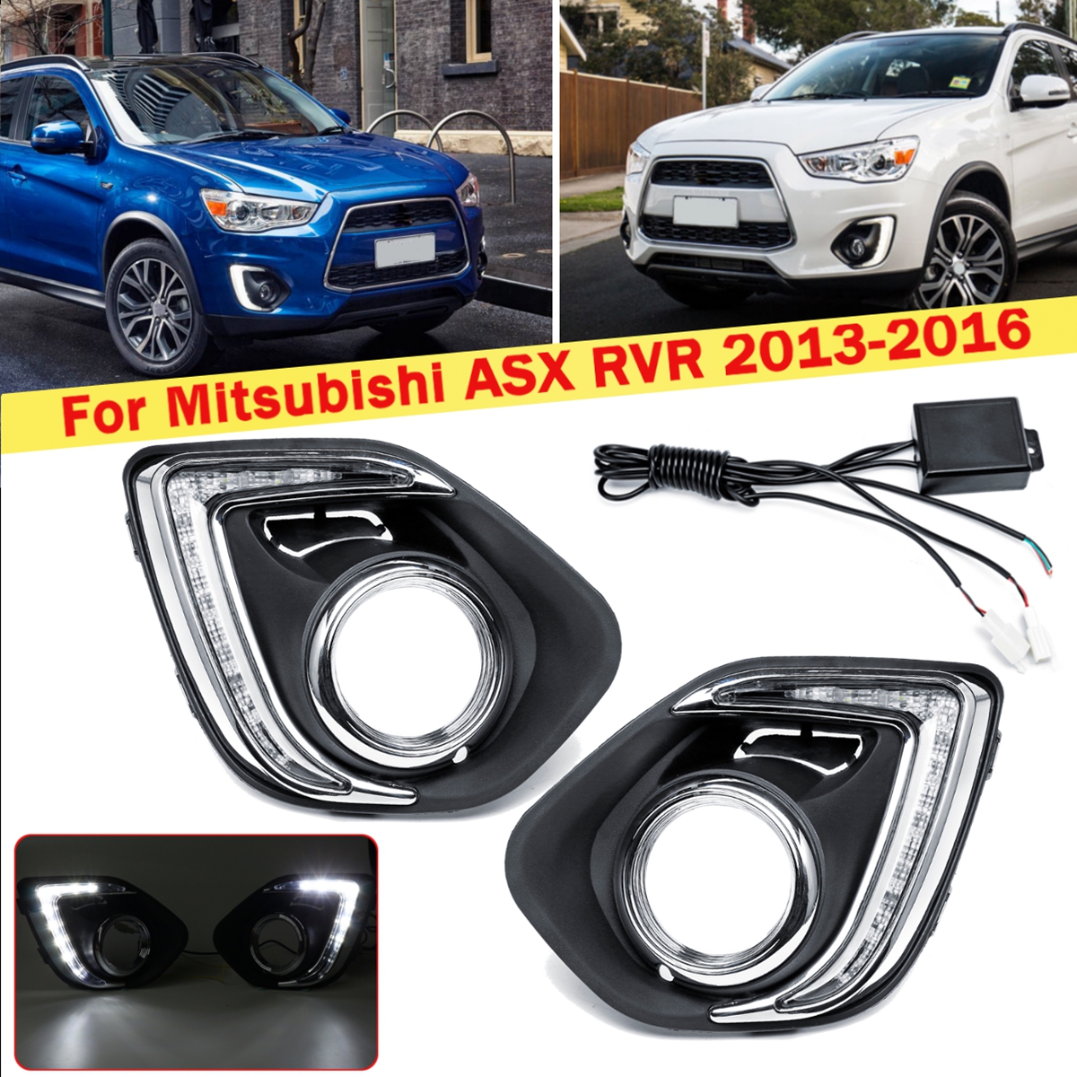 LED-DRL-Daytime-Running-Lights-Lamp-White-Pair-with-Controller-for-Mitsubishi-ASX-RVR-2013-2016-1427437